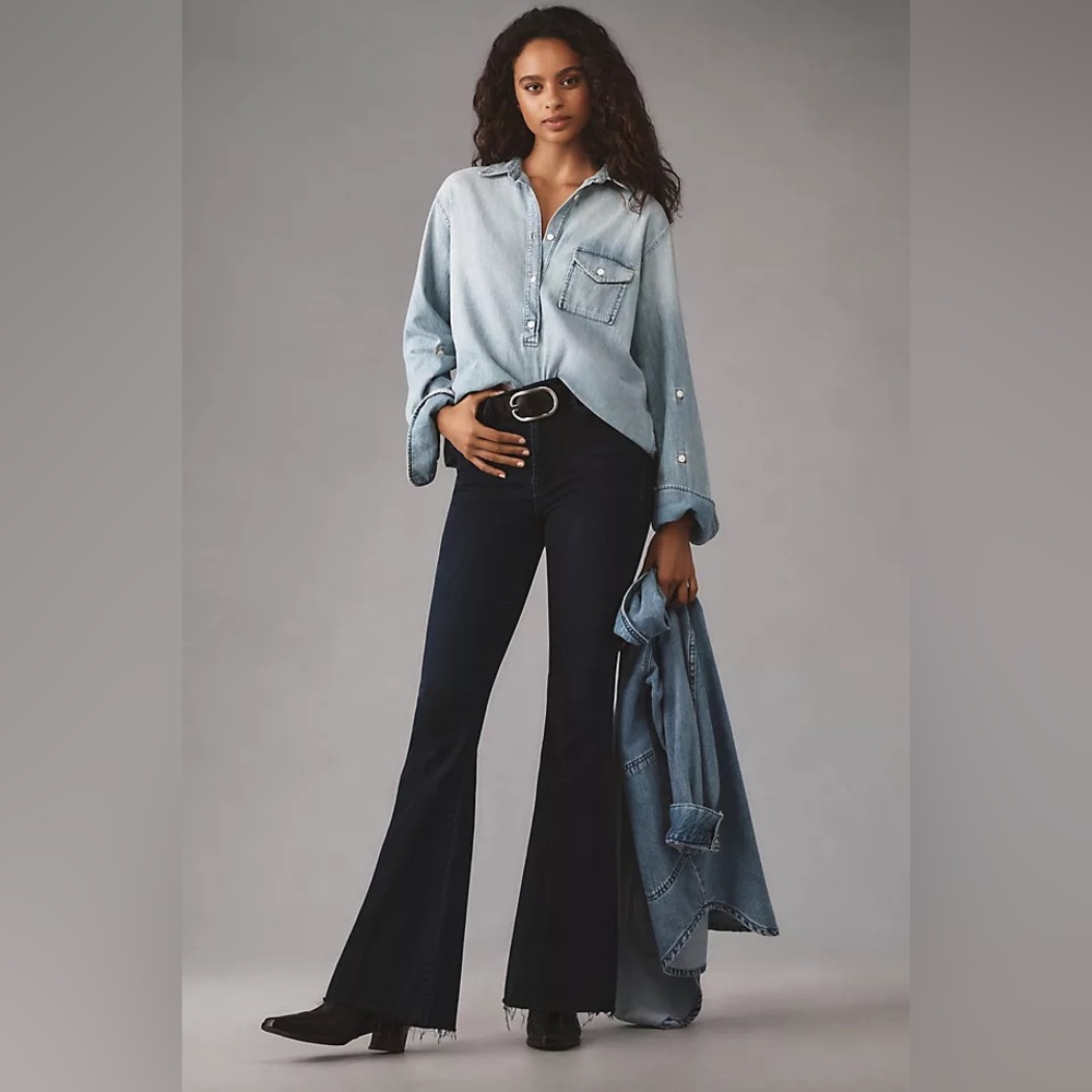 Mother Denim Weekender Fray Anthropologie MidRise Jeans